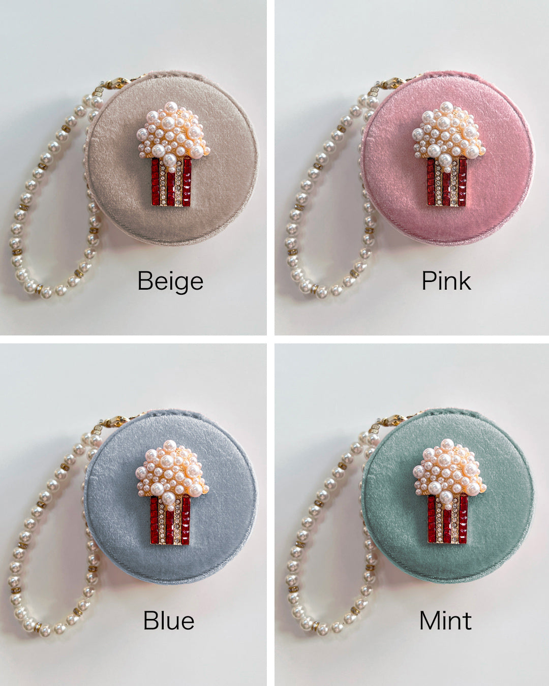 a1-14-511「ポップコーンビジュー」サークルジュエリーBOX【※宅配便発送のみ】【Atelier Chouette】【001】 (コピー)