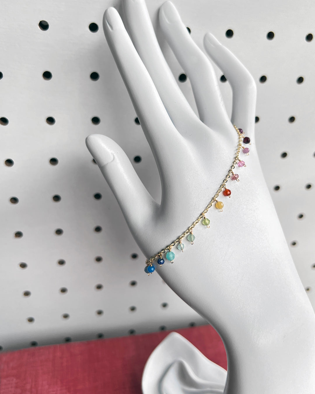 i10−06-505 レインボーアミュレットブレスレット【1＊ichi＊】【010】