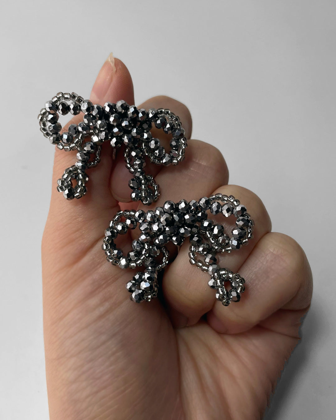 l12−01−504 【mini】ウェーブリボンピアス＆イヤリング【Lien】【012】