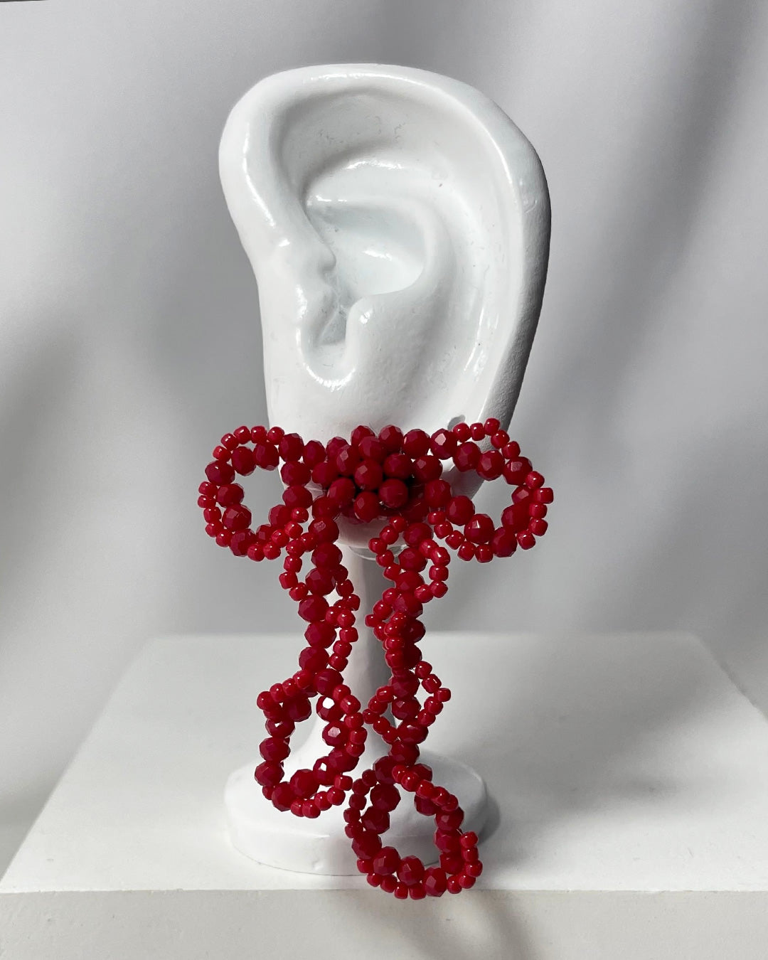 l12−02−504 【Long】ウェーブリボンピアス＆イヤリング【Lien】【012】