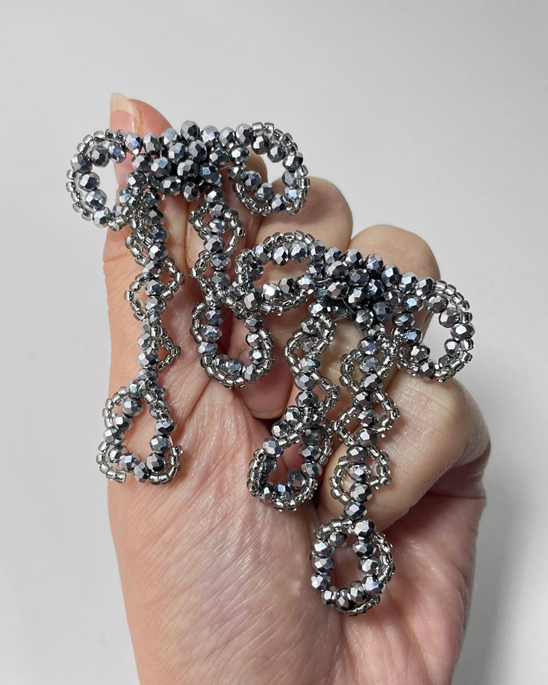 l12−02−504 【Long】ウェーブリボンピアス＆イヤリング【Lien】【012】