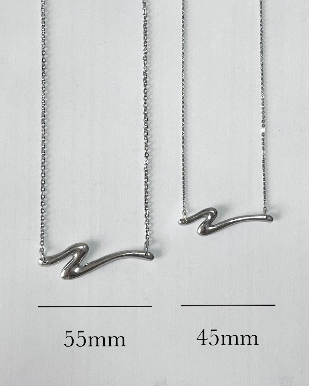 s13−03−503 ウェーブネックレス／45mm／55mm【Sato Hatakeyama】【013】