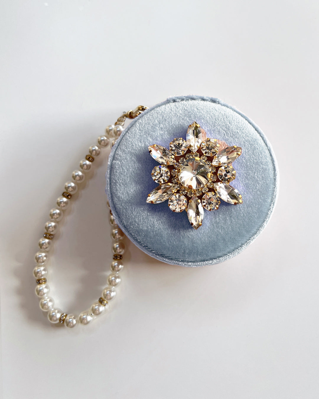 a1-15-511「BIGフラワー」サークルジュエリーケース【※宅配便発送のみ】【Atelier Chouette】【001】