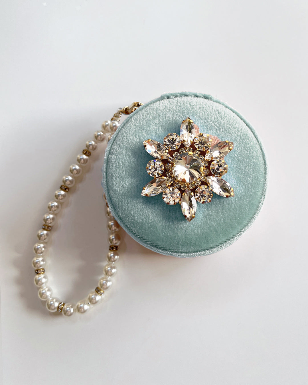 a1-15-511「BIGフラワー」サークルジュエリーケース【※宅配便発送のみ】【Atelier Chouette】【001】