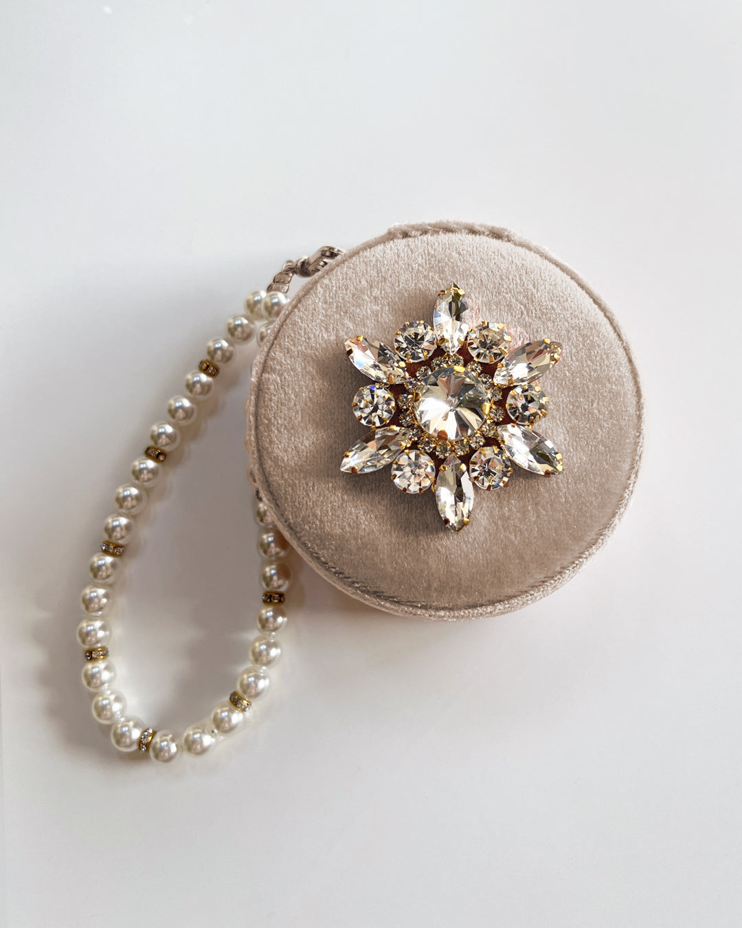 a1-15-511「BIGフラワー」サークルジュエリーケース【※宅配便発送のみ】【Atelier Chouette】【001】