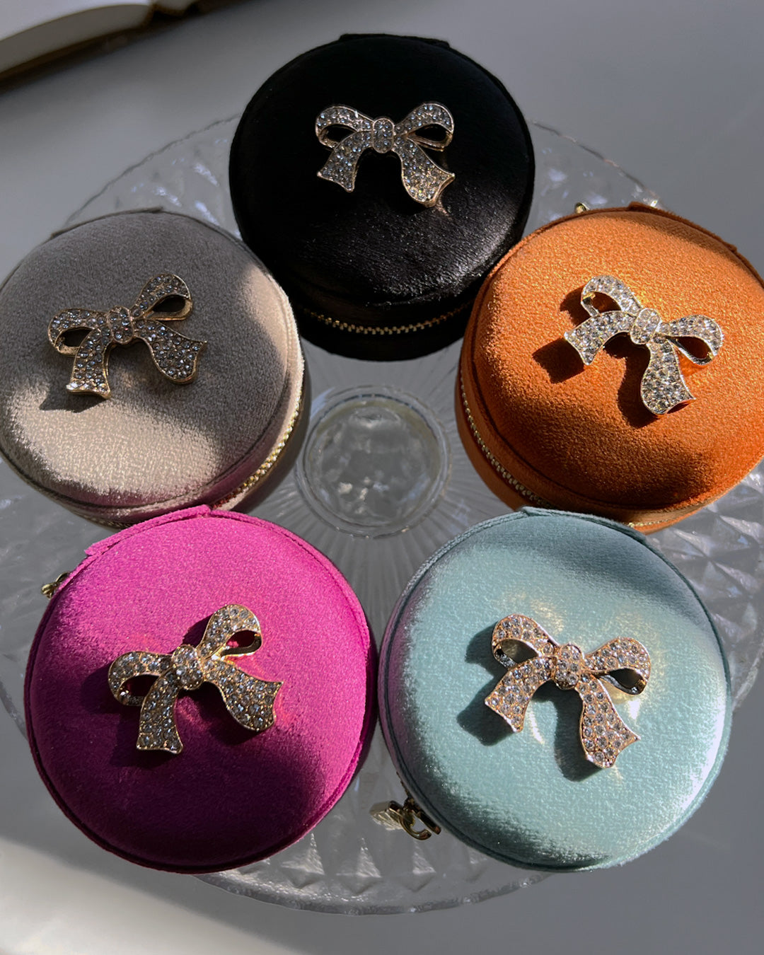 a1-03-502「リボンビジュー」サークルジュエリーBOX【※宅配便発送のみ】【Atelier Chouette】【001】