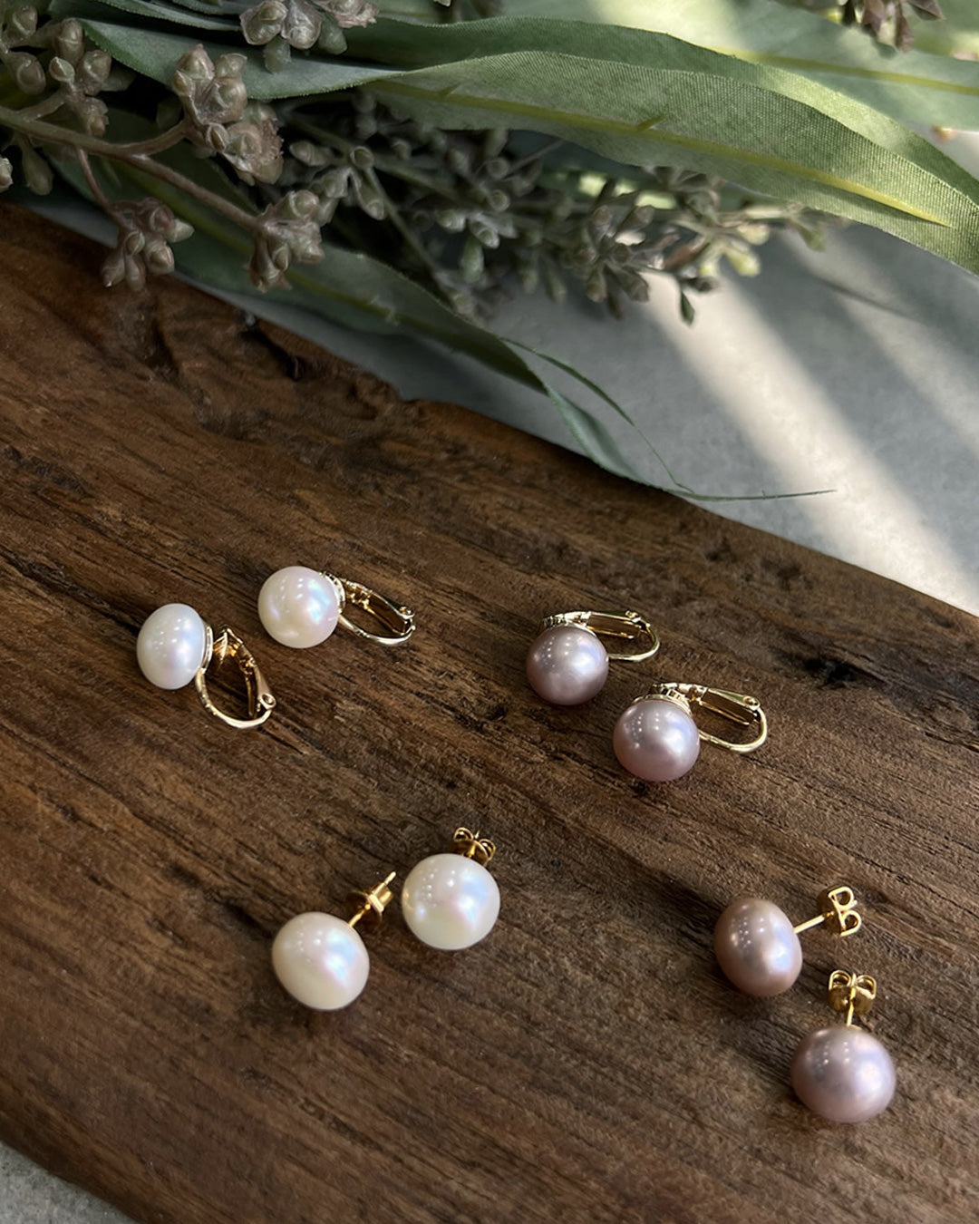 r2−01-505 大粒淡水パールピアス＆イヤリング【Reasy】【2】