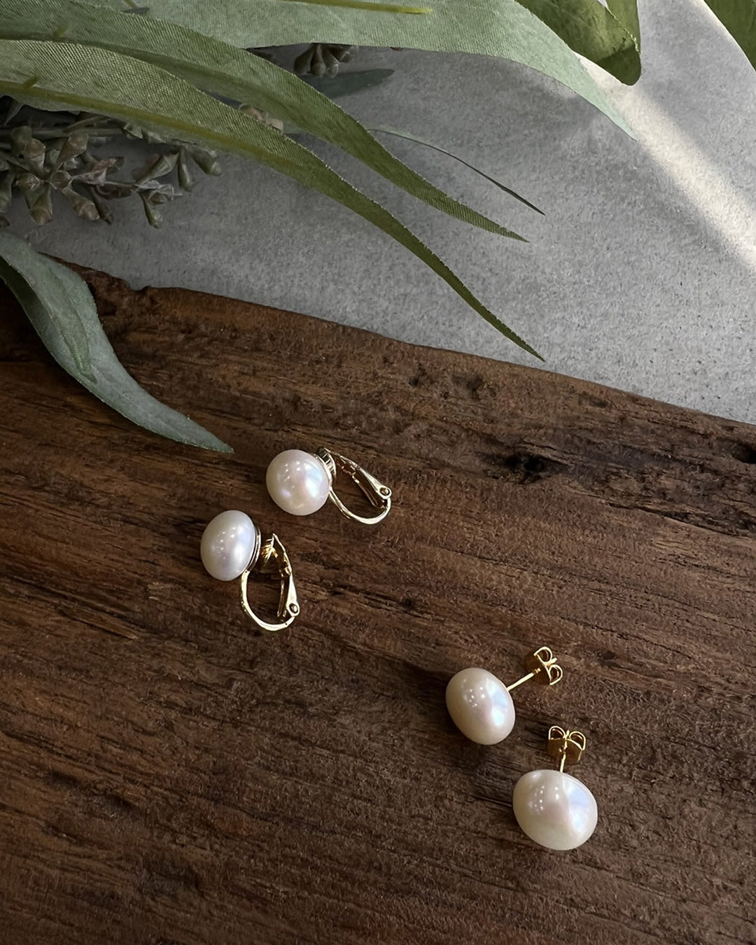 r2−01-505 大粒淡水パールピアス＆イヤリング【Reasy】【2】