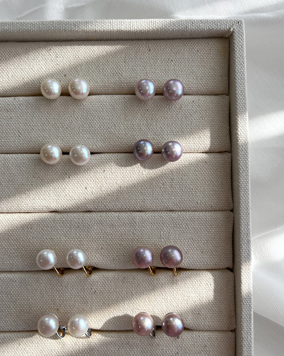 r2−01-505 大粒淡水パールピアス＆イヤリング【Reasy】【2】