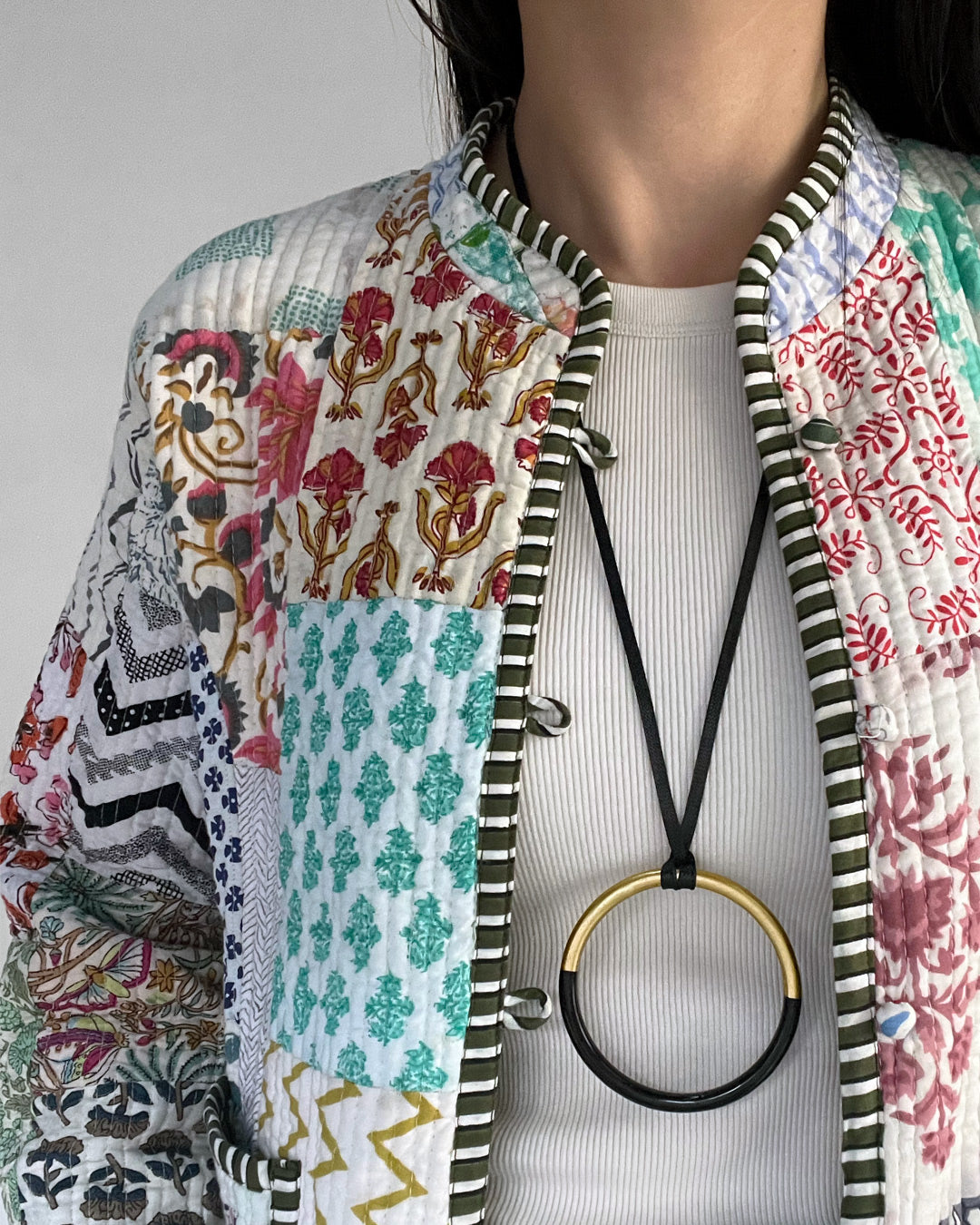 b3-02-502 サークル水牛ネックレス兼バングル【Big Land】【003】