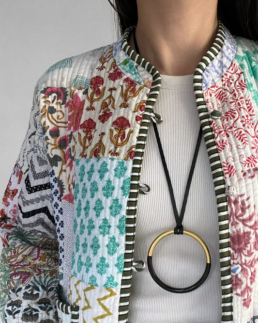 b3-02-502 サークル水牛ネックレス兼バングル【Big Land】【003】