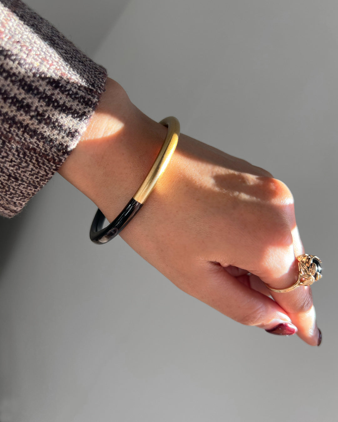 b3-02-502 サークル水牛ネックレス兼バングル【Big Land】【003】