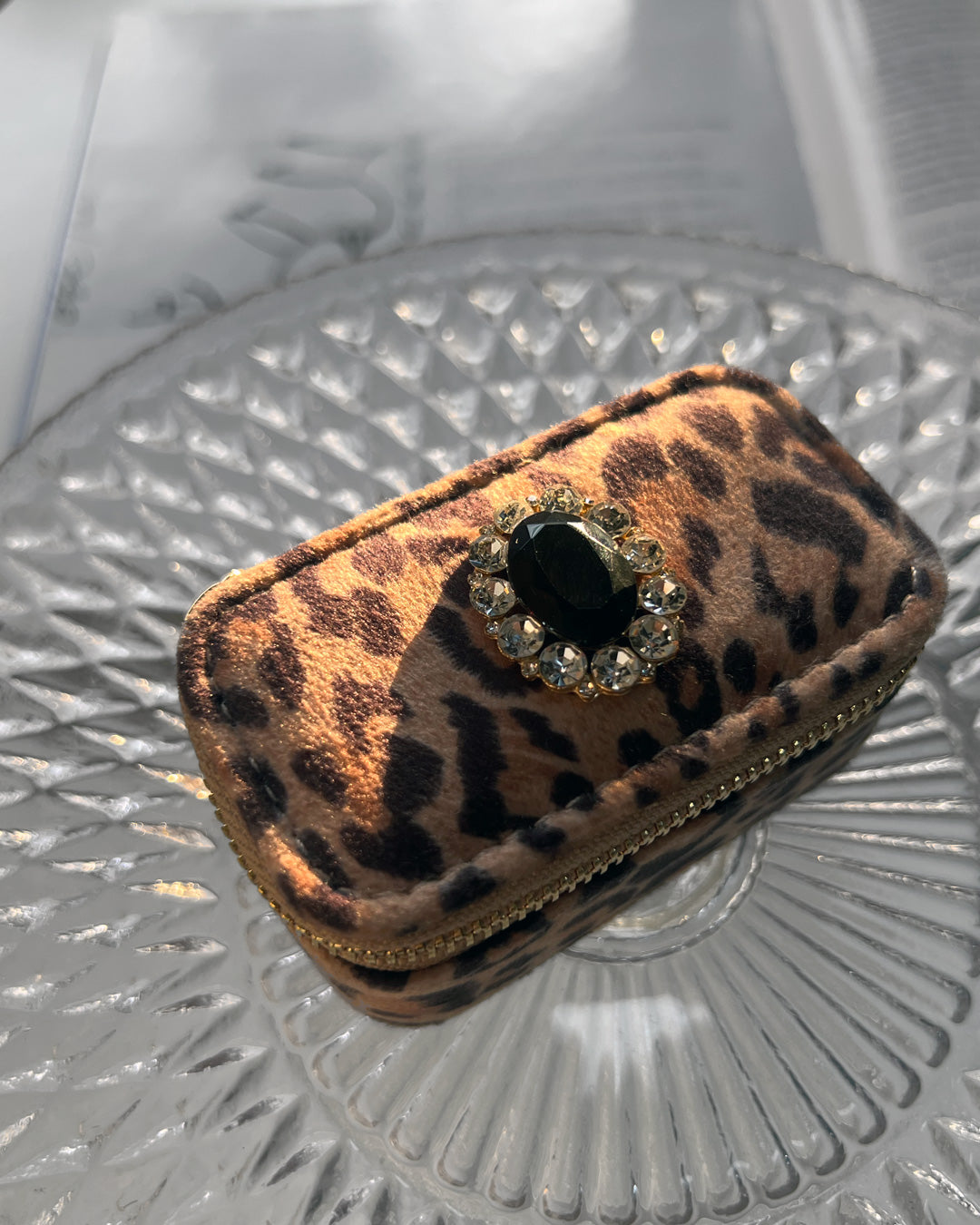 a1-11-502「BKストーン×ビジュー」レクタングルジュエリーBOX【※宅配便発送のみ】【Atelier Chouette】【001】