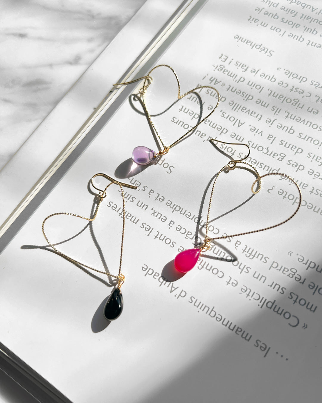 h4−01-504 ハートフルピアス＆イヤリング【hugpink】【04】