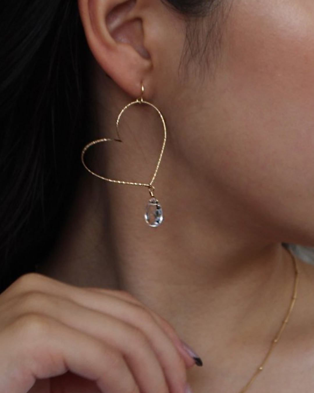 h4−01-504 ハートフルピアス＆イヤリング【hugpink】【04】