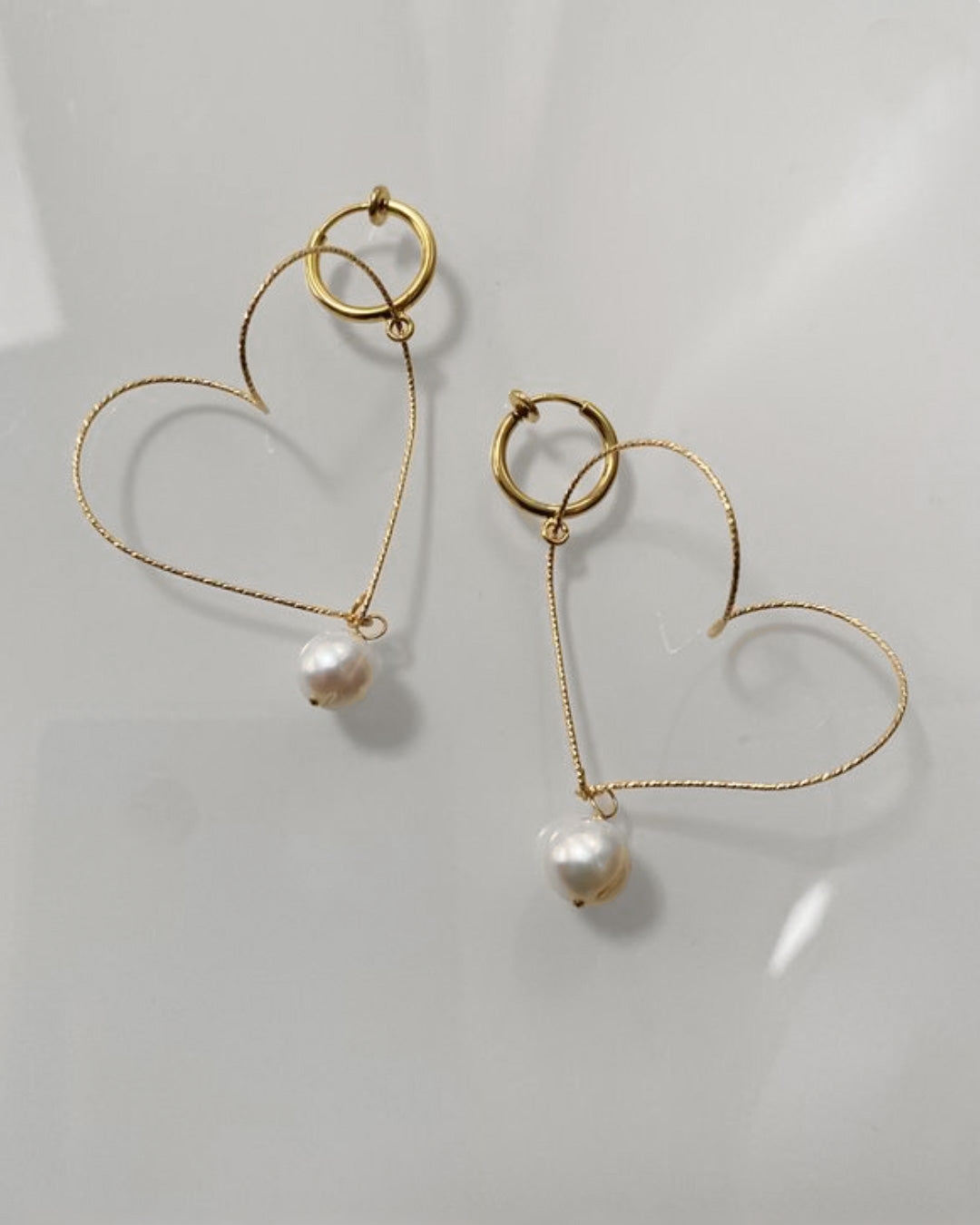 h4−01-504 ハートフルピアス＆イヤリング【hugpink】【04】