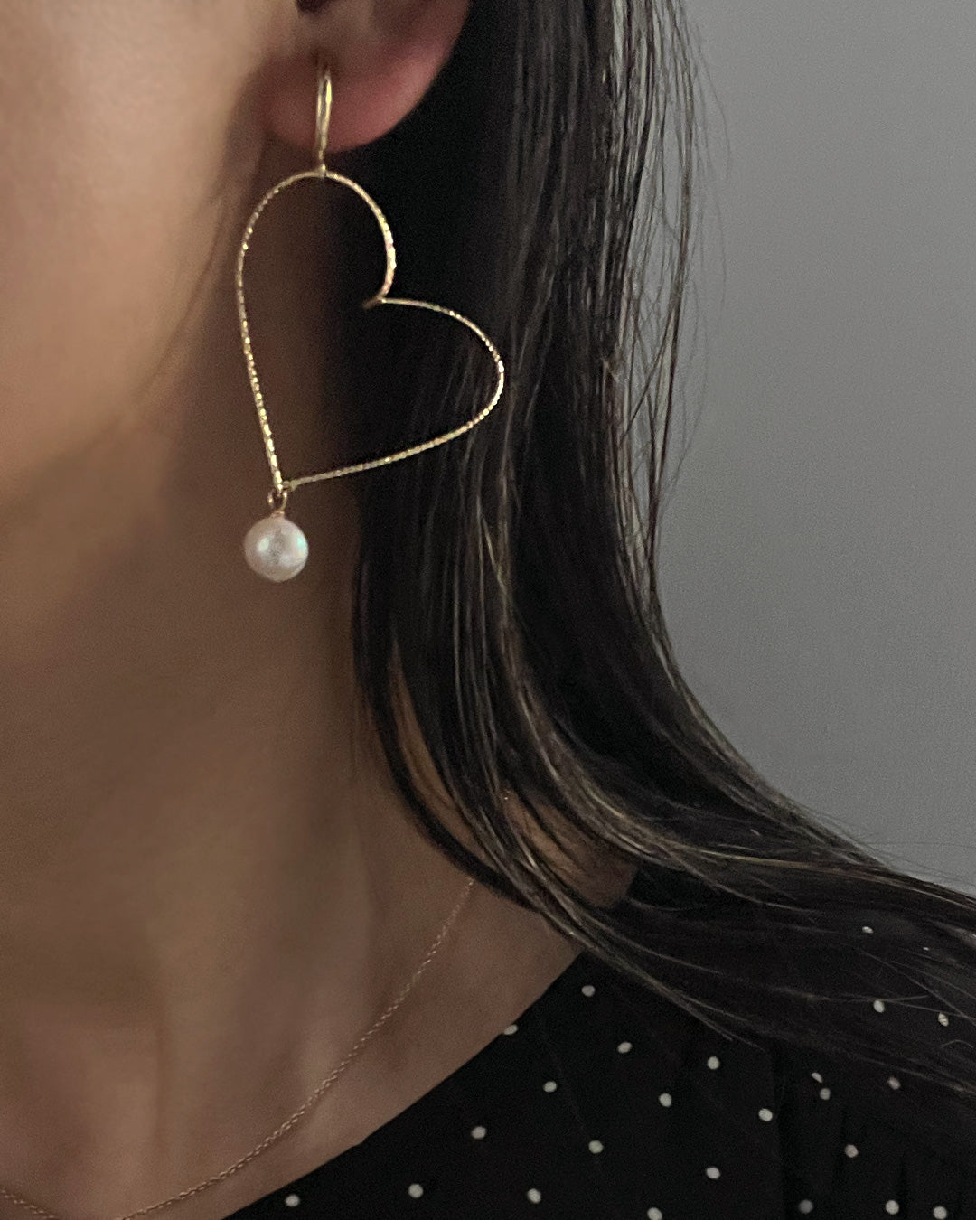 h4−01-504 ハートフルピアス＆イヤリング【hugpink】【04】