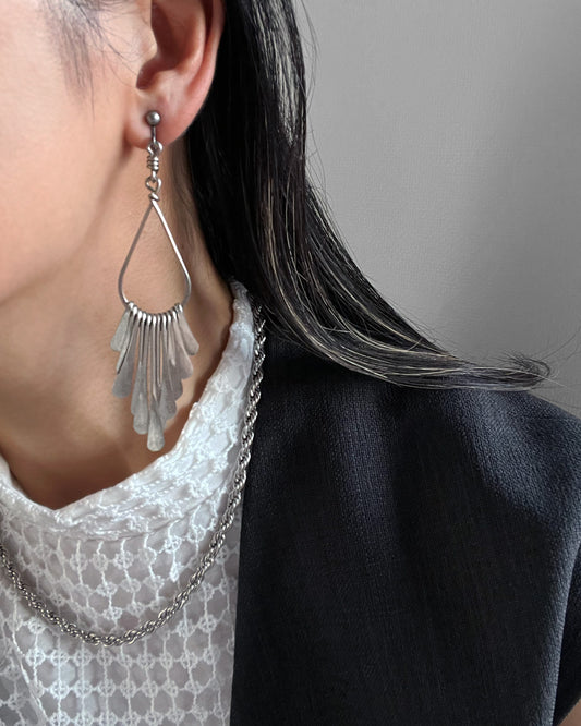 t11−03−507 (2)ドロップフリンジピアス＆イヤリング【たゆや】【011】