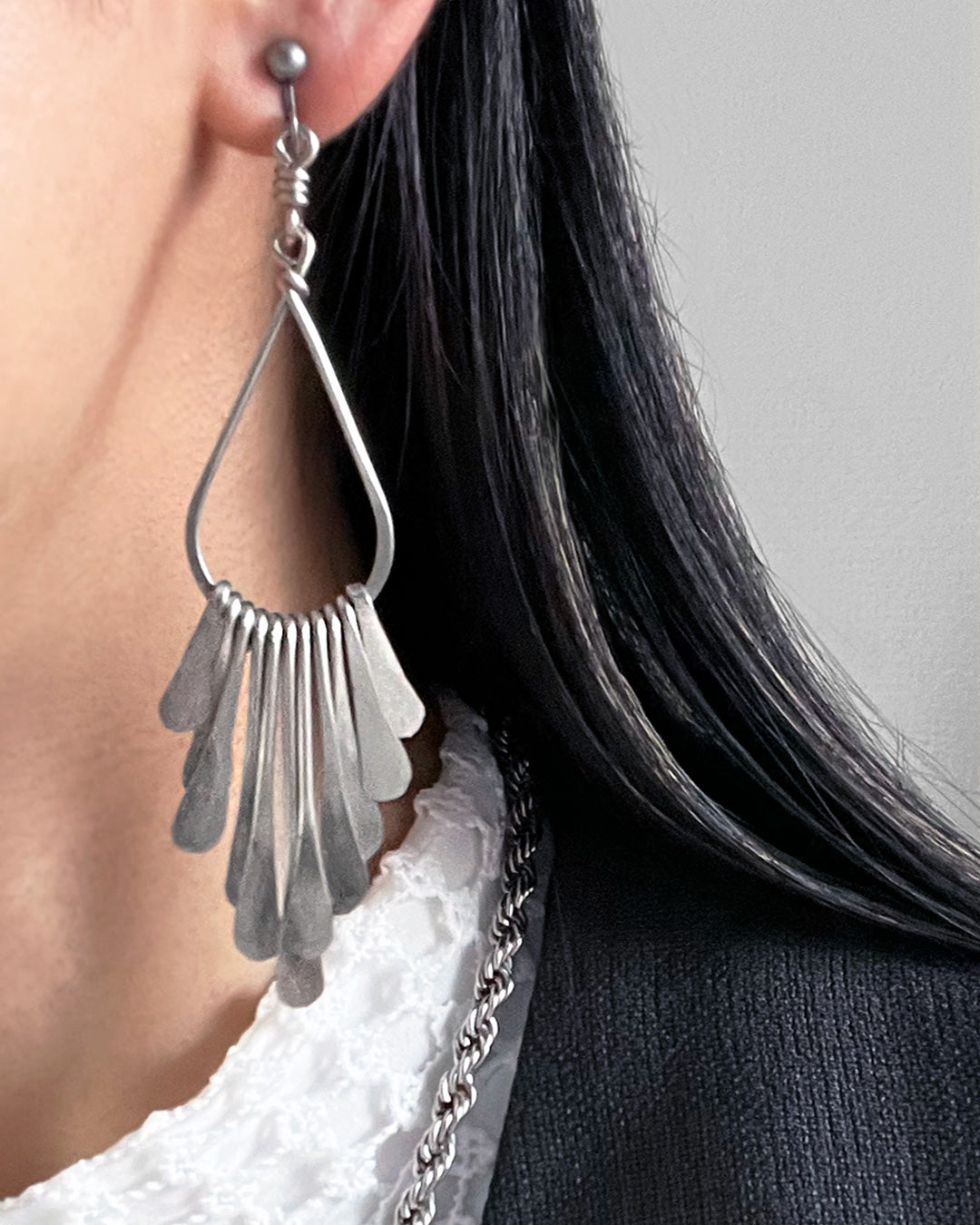 t11−03−507 (2)ドロップフリンジピアス＆イヤリング【たゆや】【011】